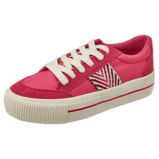Desigual shoes_street_exotic, scarpe da ginnastica donna, colore: rosso, 38 eu