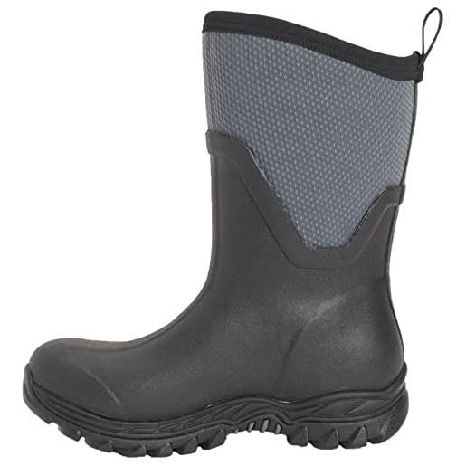 Muck Boots arctic sport mid, stivali in gomma donna, black/grey, 26.5 eu