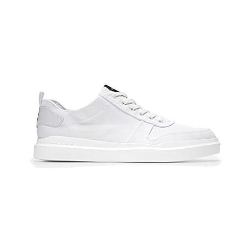 Cole Haan gp rly canvs crt snk: optic white canvas, scarpe da ginnastica uomo, 42 1/3 eu