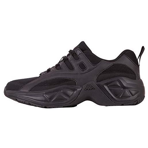 Kappa overton oc scarpe da ginnastica unisex - adulto, nero (black), 40 eu