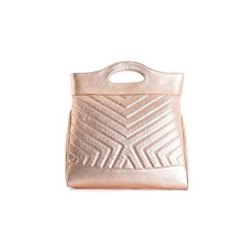 L'Intervalle alexi donna lusso, pink leather, grande