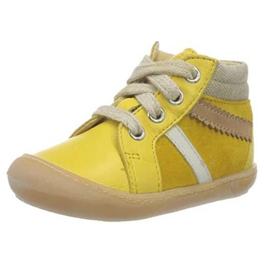 Däumling susan, scarpe per chi inizia a camminare unisex-bambini, tomaia giallo, 19 eu