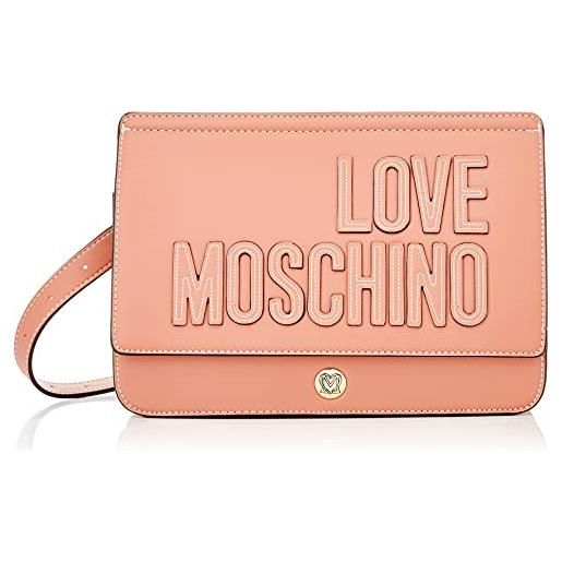 Love Moschino, borsa a spalla da donna, pre collezione autunno inverno 2021, rosa, u