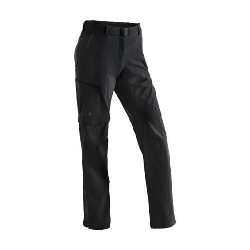 Maier sports hose t-zipp-off, pantaloni, donna, grafite, 38