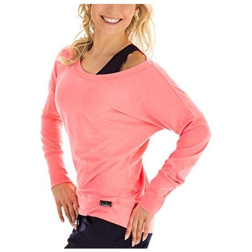 WINSHAPE winston hape - maglia a maniche lunghe per il tempo libero, per sport, danza e fitness, donna, longsleeve freizeit sport dance fitness, pink, xs
