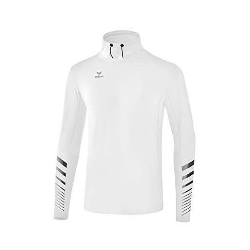 Erima maglietta a maniche lunghe running race line 2.0, uomo, new bianco, xxl