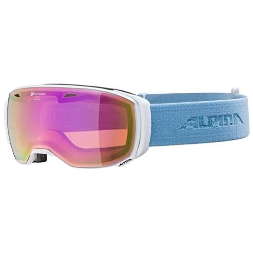 ALPINA estetica qhm, occhiali da sci women's, white-skyblue, one size