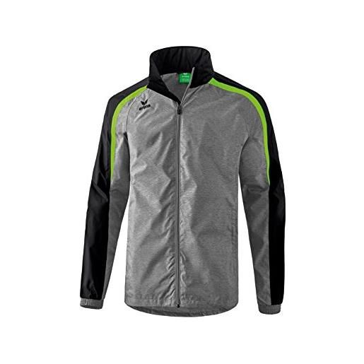 Erima jacket uomo, multicolore(grigio melange/nero/green gecko), s