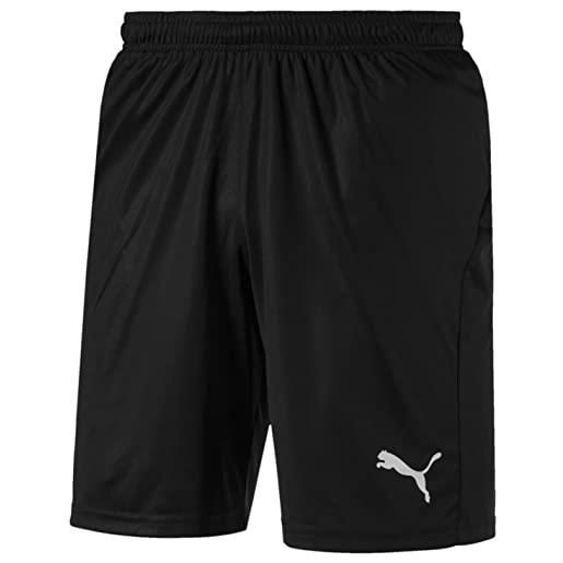PUMA liga shorts core with brief, pantaloncini uomo, nero (puma black/puma white), xxl