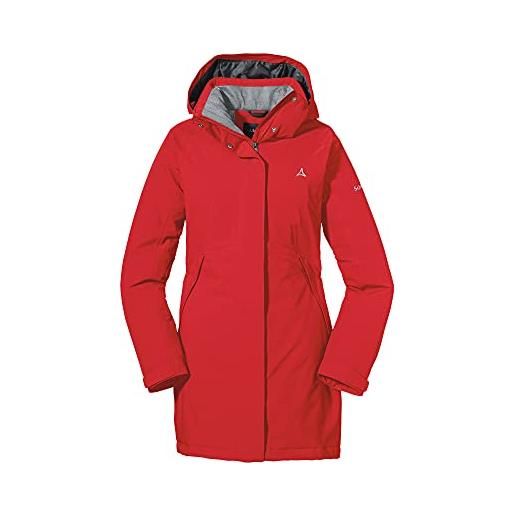Schöffel bastianisee giacca impermeabile traspirante con cappuccio, donna, rosso (toreador), 38