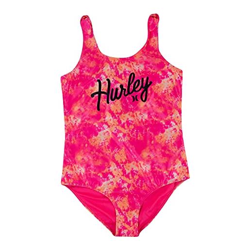 Hurley hrlg shoulder tie 1pc swimsuit costume da bagno intero, multicolore, m