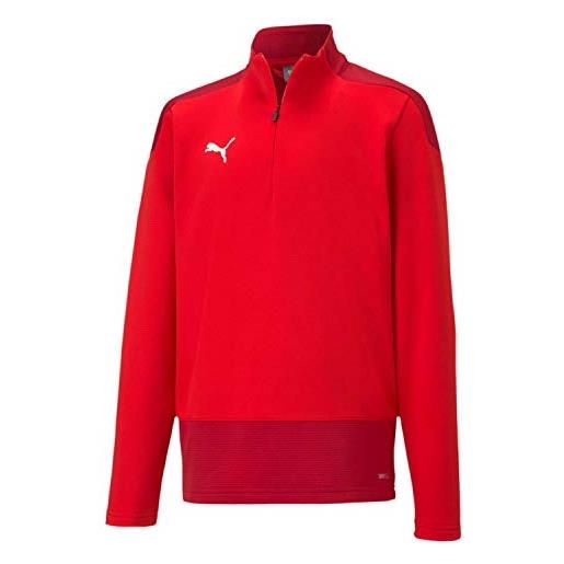 Puma teamgoal 23 training 1/4 zip top jr, allenamento unisex bambini, peacoat new navy, 176