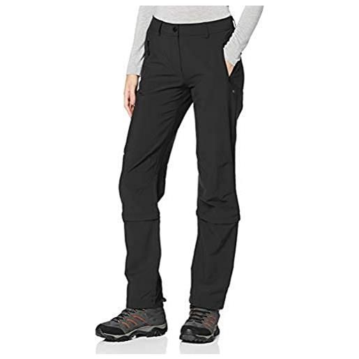 Schöffel engadin zip off, pantaloni donna, nero (black), 24 taglia produttore, 54c it