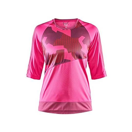 Craft hale xt jersey maglia da ciclismo da donna, donna, 1907128-738780-3, fame/cure, xs