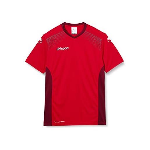 uhlsport goal trikot ka, maglietta uomo, rosso/bordeaux, 116
