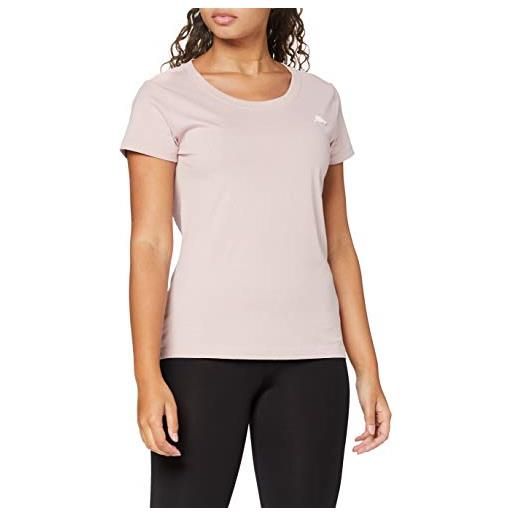 Kappa halina, t-shirt donna, alto rischio, melange, xs