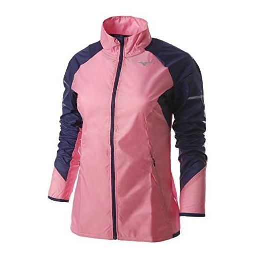 Mizuno aero wind - maglietta a maniche lunghe da donna, colore: rosa, viola, donna, camicie, j2ge9710-64, colore: rosa, m