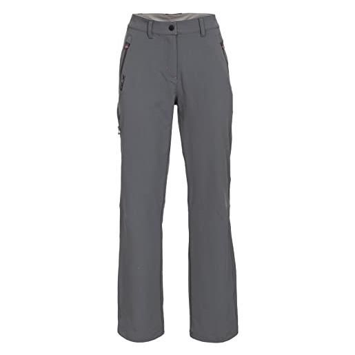 Trespass swerve trs tp75 pantaloni, donna, donna, swerve trs tp75, grigio (cbn), xs