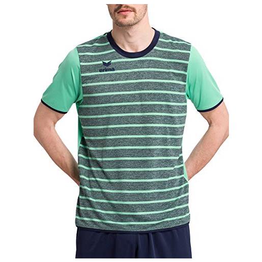 Erima roma, maglietta sportiva unisex - adulto, bio lime/slate grey, m