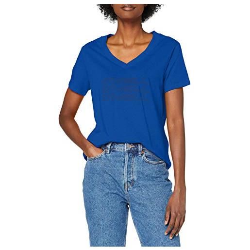O'NEILL triple stack v-neck t-shirt, maglietta donna, blu oceano, xs