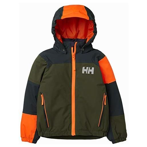 Helly Hansen k rider 2 isolato, giacca da sci unisex bambini, forest night, 1 anno
