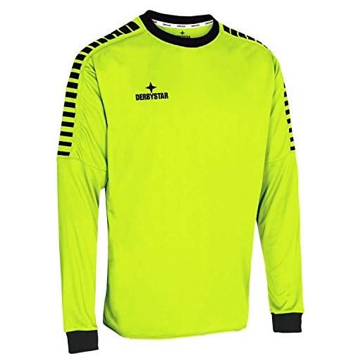 Derbystar hyper, maglia da portiere unisex-bambini e ragazzi, verde nero, 140