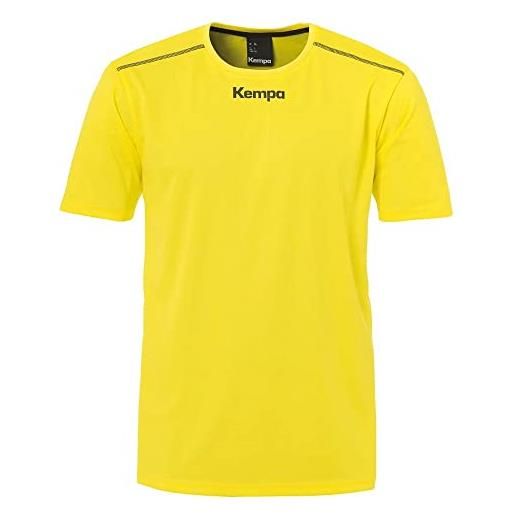 Kempa poliestere, t-shirt bambini e ragazzi, giallo limone, taglia 116