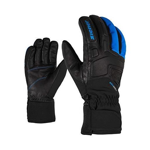 Ziener glove ski alpine, guanti da sci/sport invernali, impermeabili, traspiranti unisex-adulto, nero, 10.5