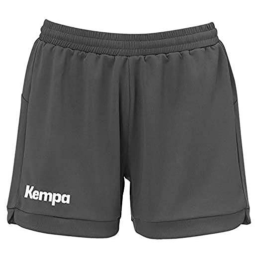 Kempa prime shorts women, pantaloncini da pallamano da donna, grigio, xl