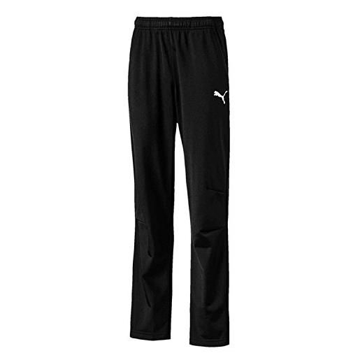 PUMA liga training pants core jr pants, unisex bambini, black white, 176