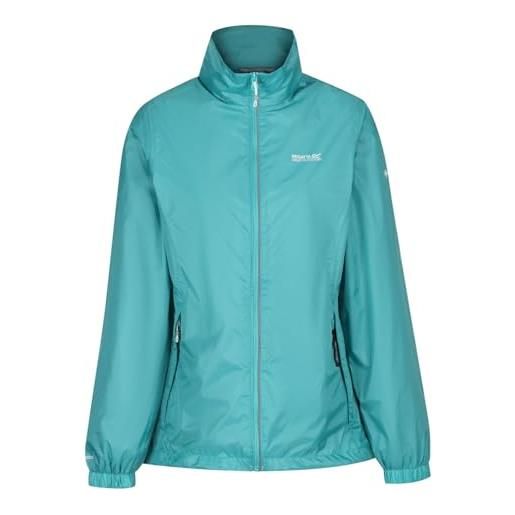 Regatta corinne iv' giacca leggera ripiegabile impermeabile traspirante cuciture nastrate foderata in mesh, jackets waterproof shell donna, turquoise, 8