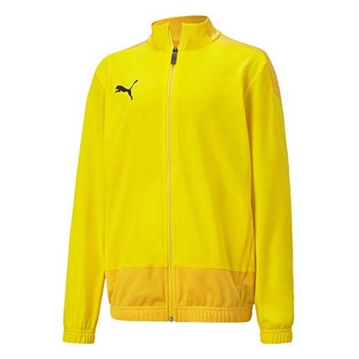 Puma teamgoal 23 training jacket jr, giacca tuta unisex bambini, cyber yellow-spectra yellow, 128