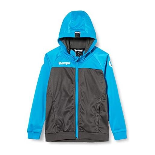 Kempa prime multi jacket, giacca da pallamano con cappuccio da uomo, antracita azul, 3xl