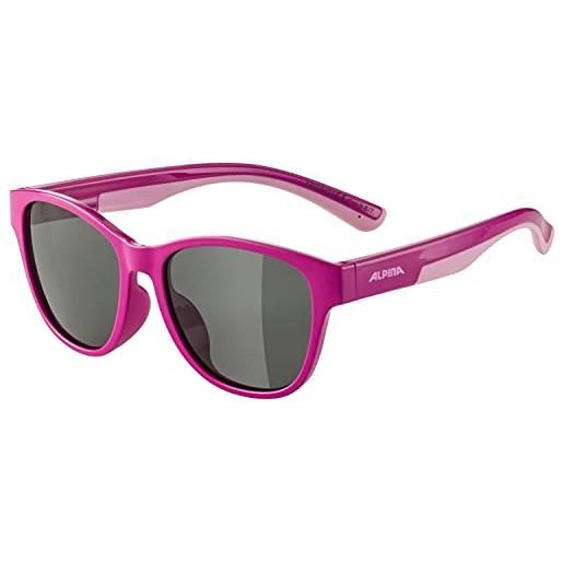 ALPINA unisex - bambini, flexxy cool kids ii occhiali da sole, pink-rose gloss, one size