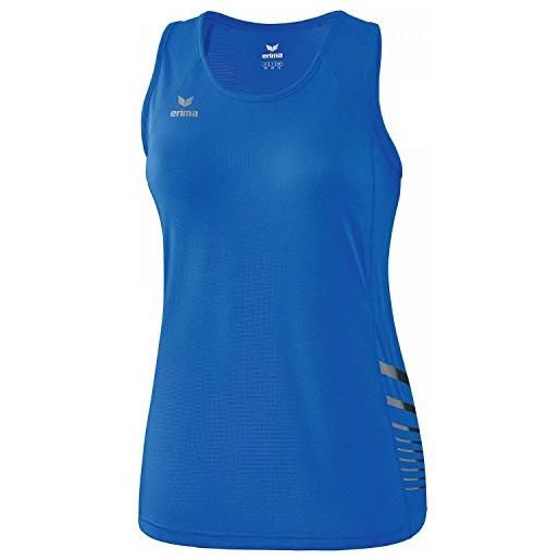 Erima canotta sportiva running race line 2.0 canotta, donna, new royal, 40