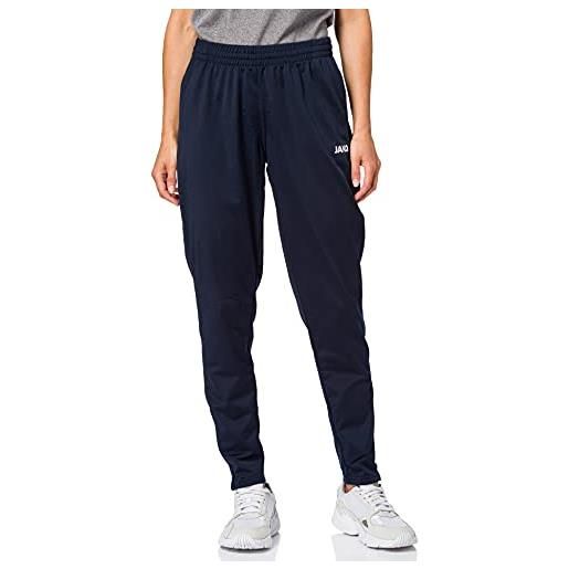 JAKO classico - pantaloni in poliestere da donna, donna, 9250d, nero, 36