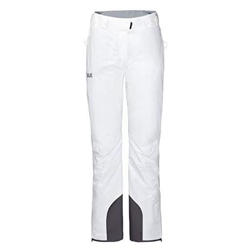 Jack Wolfskin powder mountain - pantaloni da donna 1111851, donna, 1111851, white rush, fr: s (taille fabricant: 72)