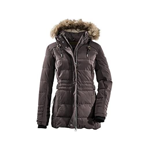 G.I.G.A. DX donna giacca funzionale casual in look piumino con cappuccio staccabile con zip oiva, malva scuro, 42, 34490-000