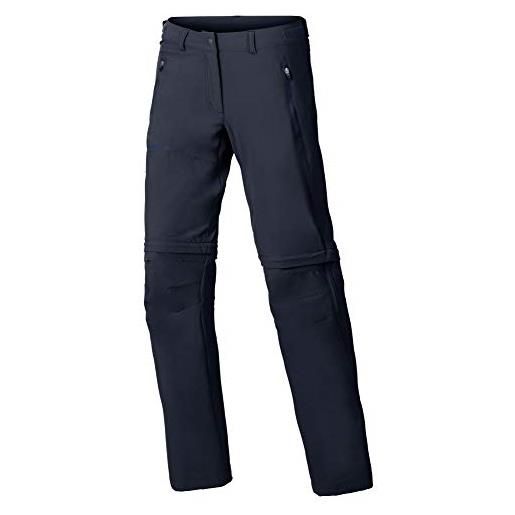 VAUDE farley stretch zo t-zip pantalone lungo, donna, eclipse, 38