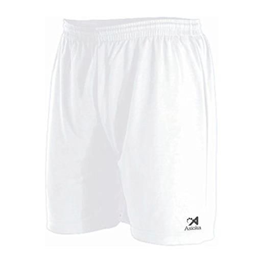 Asioka 90/08 - pantaloncini tecnici sportivi, unisex, per adulti, unisex - adulto, 90/08 blanco m, bianco, m