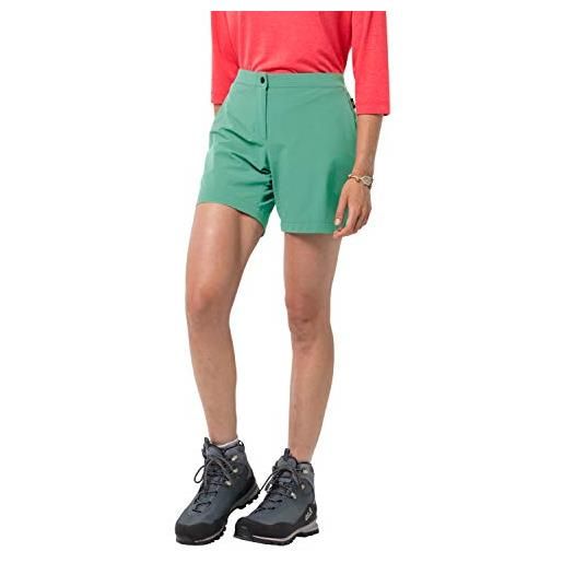 Jack Wolfskin shorts-1505981 - pantaloncini da donna con pantaloncini, 1505981, donna, pantaloncini da donna. , 1505981, verde pacifico, x-large