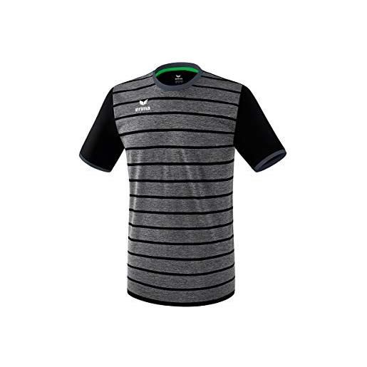 Erima roma maglietta sportiva, unisex bambini, nero/slate grey, 164