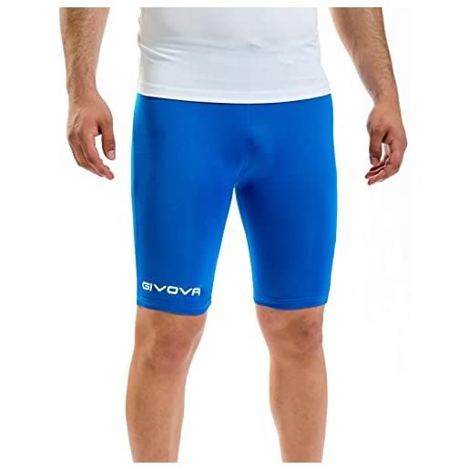 Givova bermuda skin, pantaloncino corsa uomo, azzurro, l