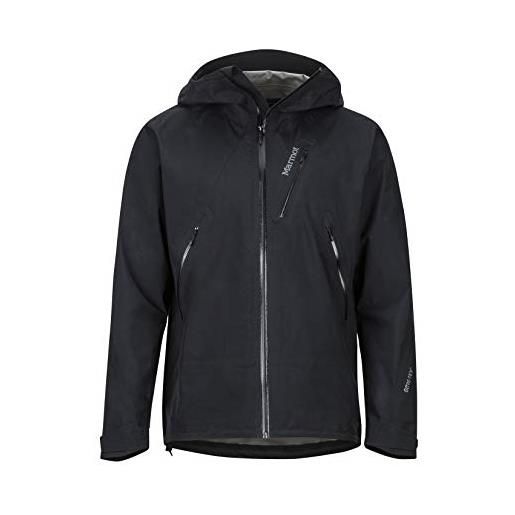 Marmot knife edge jacket giacca antipioggia rigida, impermeabile, antivento, impermeabile, traspirante, uomo, black, s
