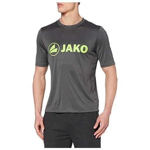 Jako - maglia funzionale da uomo promo, uomo, funktionsshirt promo, anthrazit/lime, 4xl