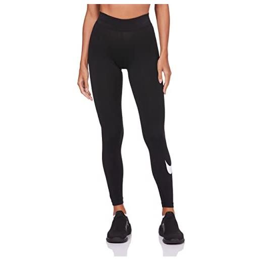 Nike donna leggings, dk grey heather/white, m