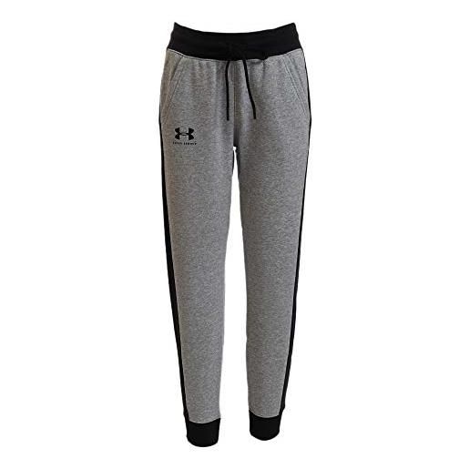 Under Armour rival graphic novelty pantaloni, donna, nero, md