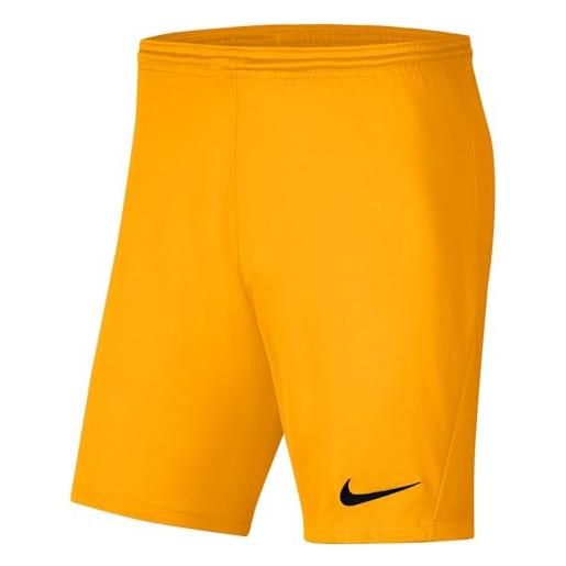 Nike dri-fit park 3, pantaloncini da calcio bambino, pewter grigio/nero, xl