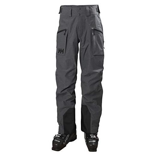 Helly Hansen elevation shell 3.0 hose, pantaloni uomo, ardesia, s