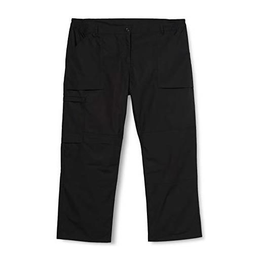 Regatta pantaloni workwear new action donna multi tasca e idro repellente (gamba regolare) trousers, donna, black, 20